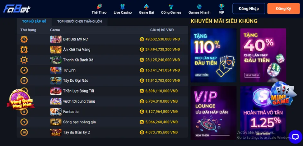 Trò chơi Bắn Cá đổi thưởng tại 6789bet